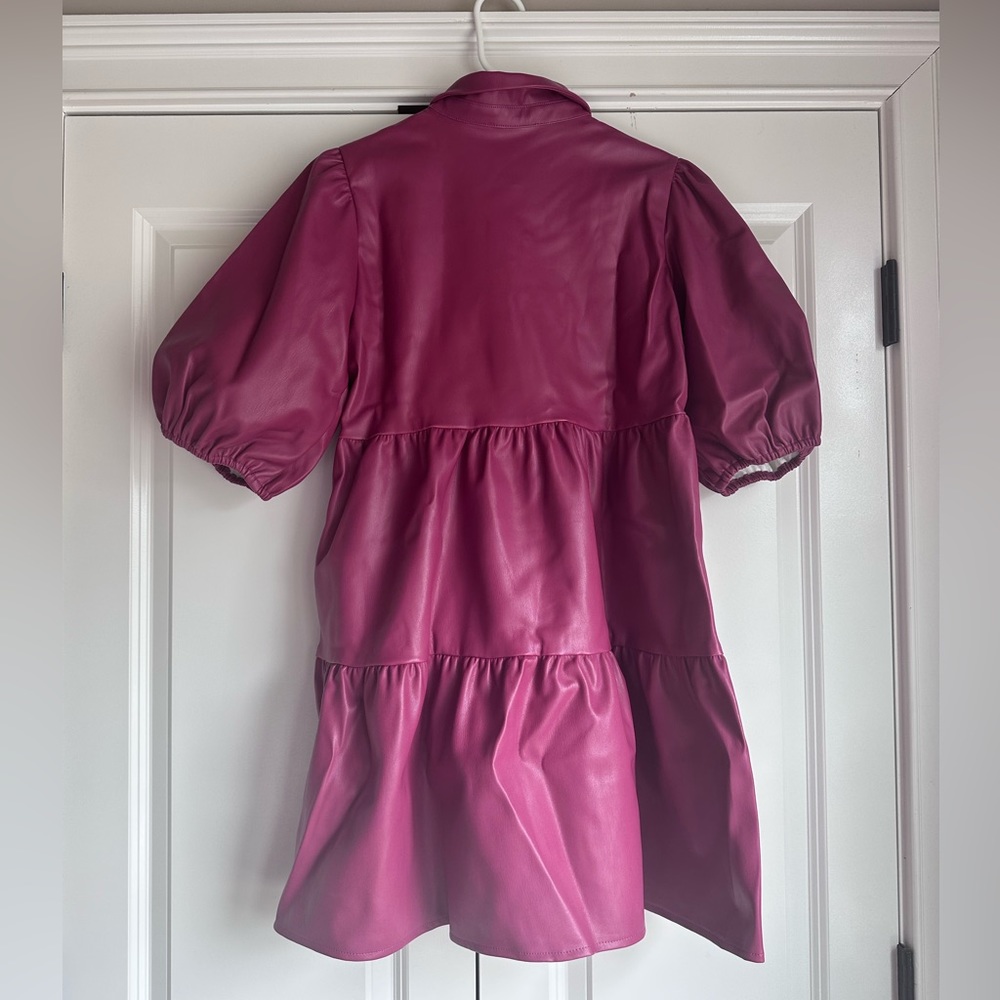 Medium Pleather dress. NWT - Picture 2 of 6